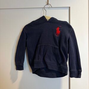 Polo Ralph Lauren Blue Hoodie with Red Embroidery - 18 months